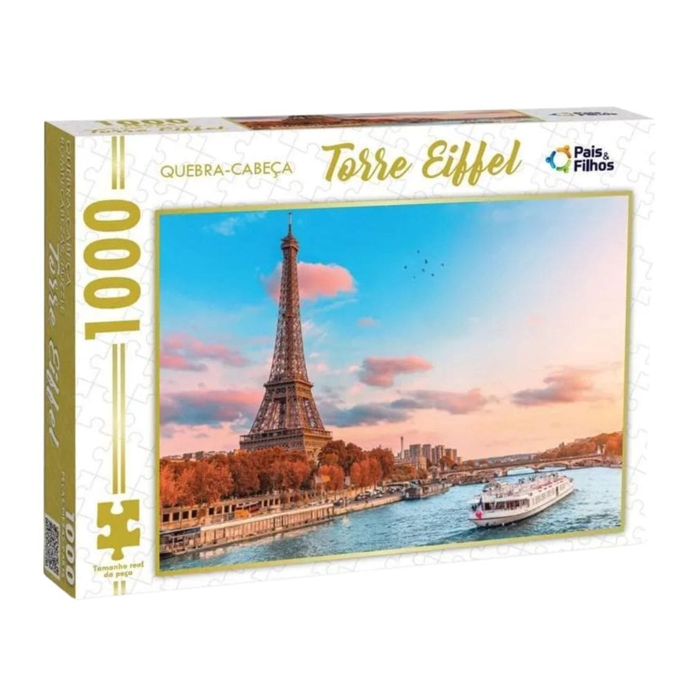Quebra-Cabeça Puzzle Torre Eiffel 1000 Peças - Pais & Filhos