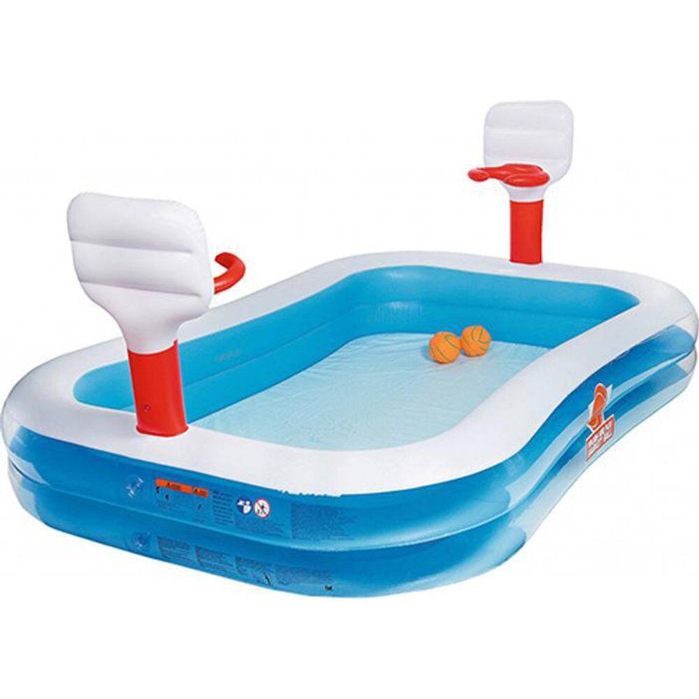 Piscina Inflavel Quadra De Basquete Com Bola Infantil