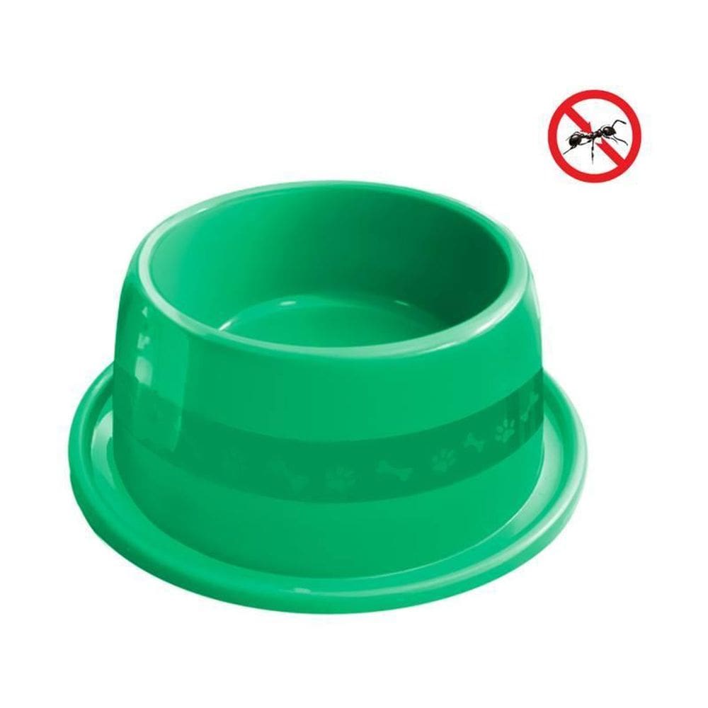 Kit 06 Comedouro Bebedouro Verde Cães E Gatos 1000Ml