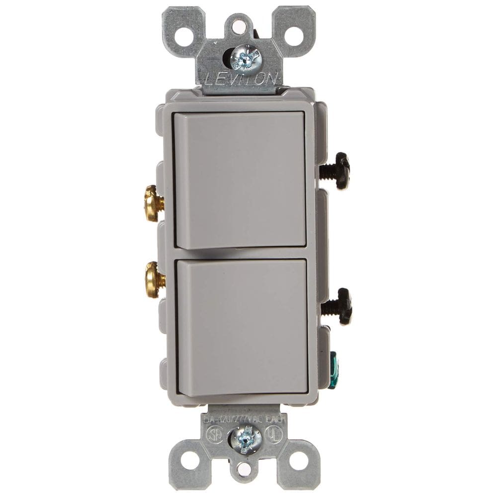 Interruptor eletrônico Leviton 5634-GY 15A 120/277V unipolar