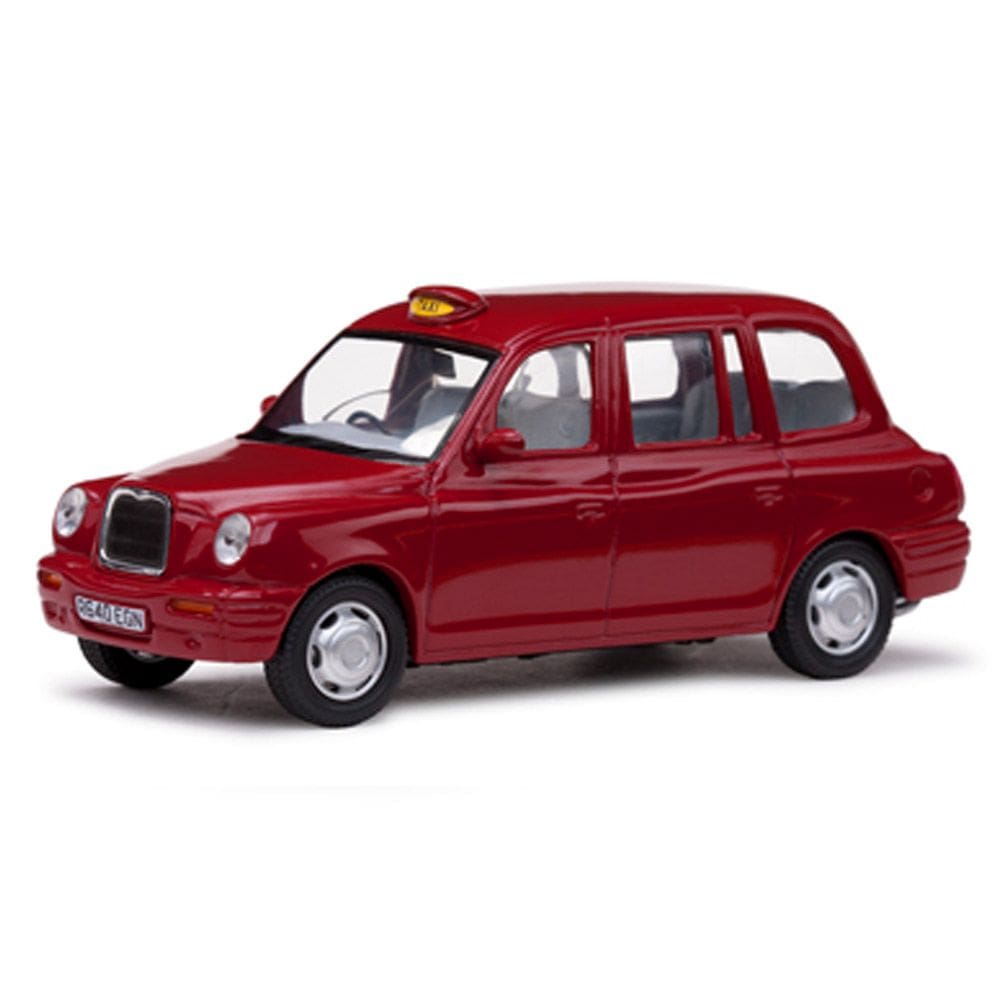 Miniatura Táxi Londres TX1 Targa Red 1998 1/43 Detalhado