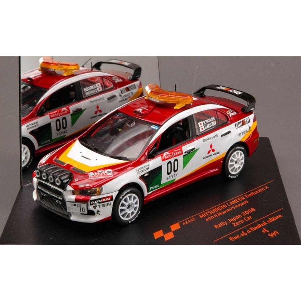 Miniatura Rally Mitsubishi L.#00 H.Miyoshi 2008 Escala 1/43