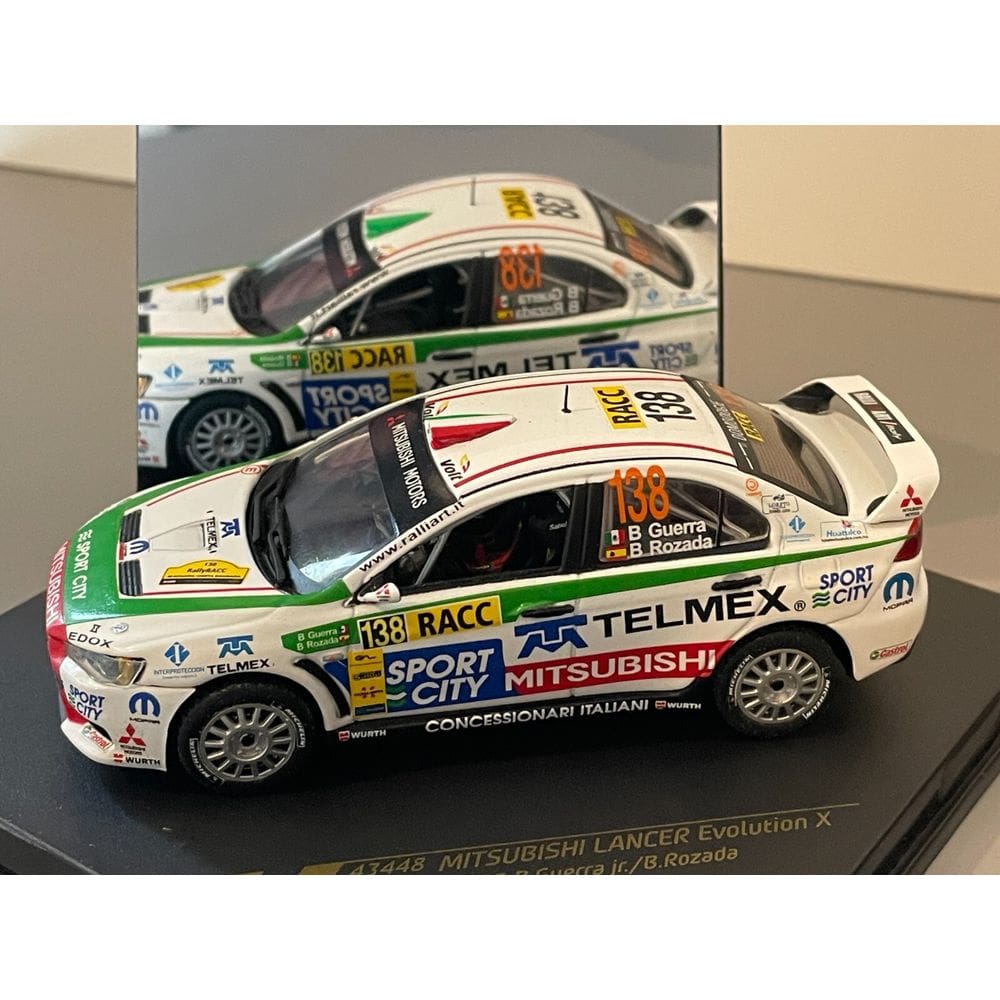 Miniatura 1/43 Rally Mitsubishi Evo #138 B.GUERRA JR. Metal