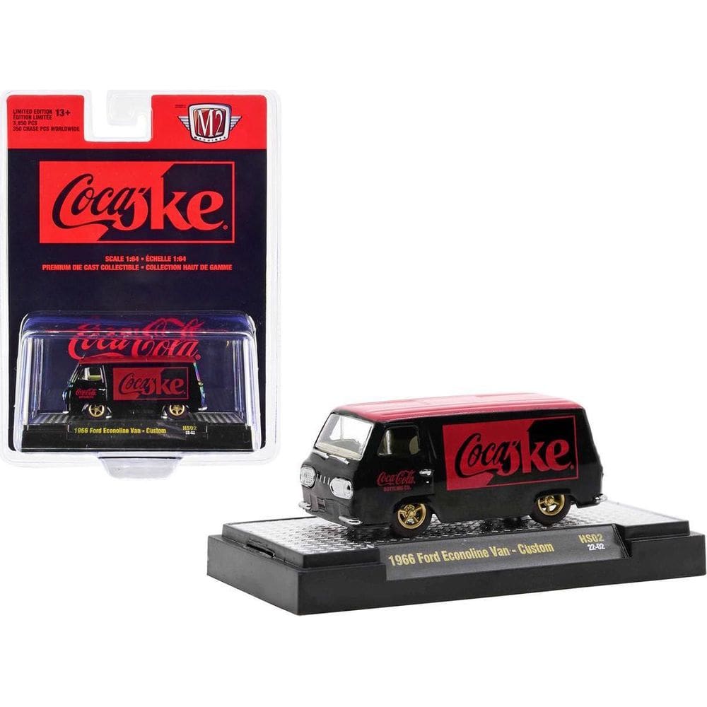 Miniatura 1/64 M2 Machines 1966 Ford Econoline Van Coca Cola