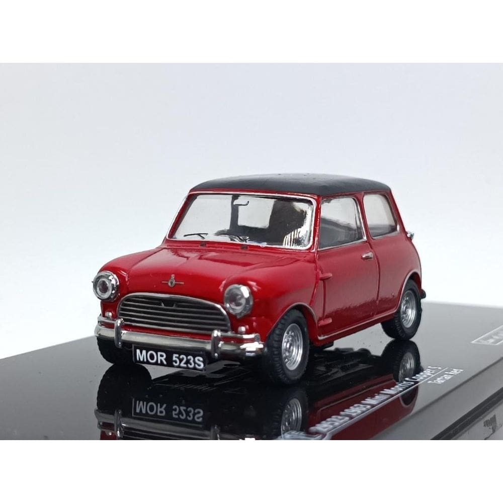 Miniatura Mini Morris Cooper S 1963 1/43 Verde/Vermelho