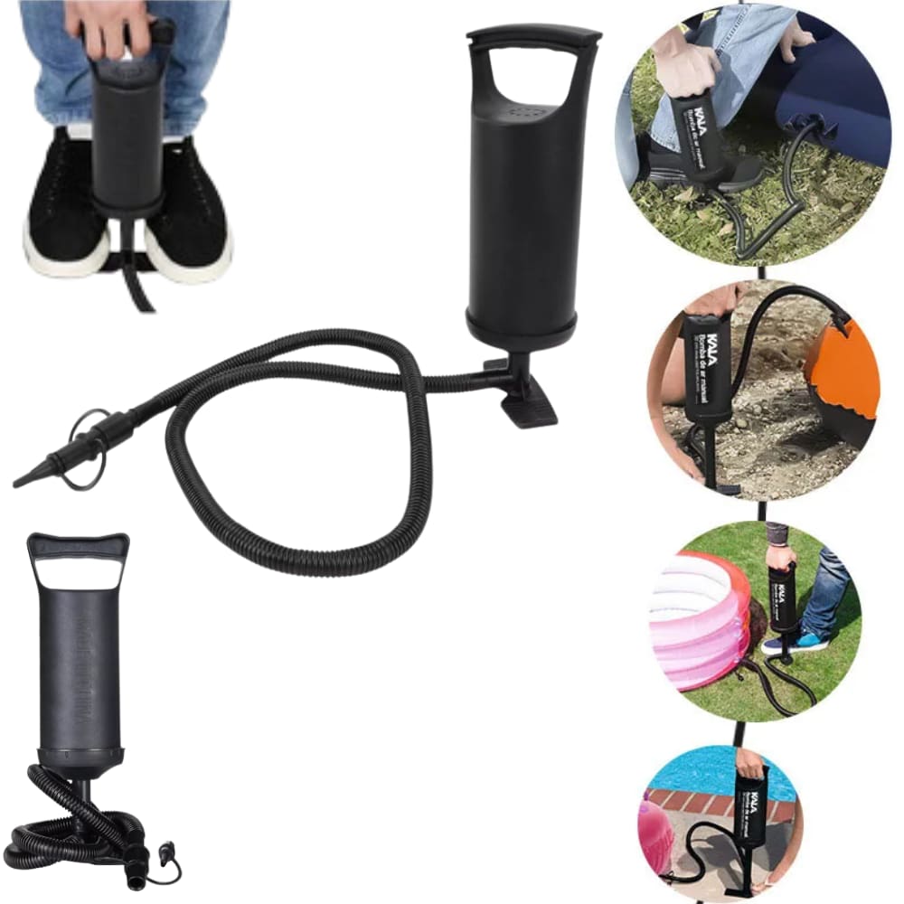 Bomba de Ar Manual Portàtil Para Infláveis Pneus Bicicleta Piscina Boia Colchâo