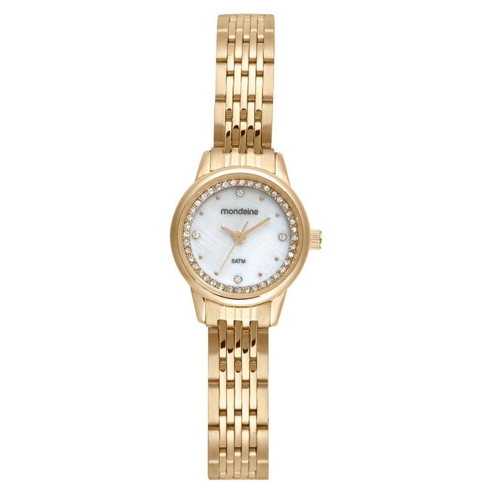 Relógio MONDAINE feminino analógico madrepérola 32751LPMVDE1