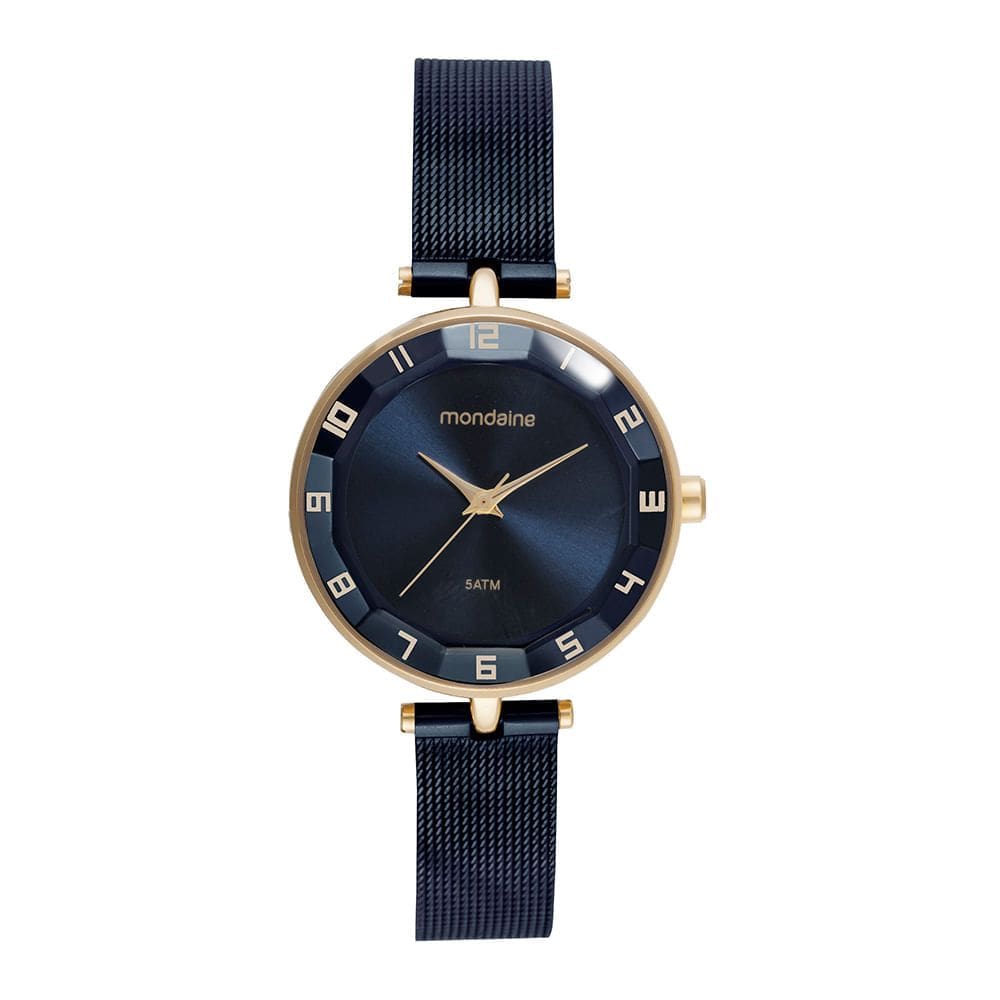 Relógio MONDAINE feminino analógico azul 32911LPMVLE4