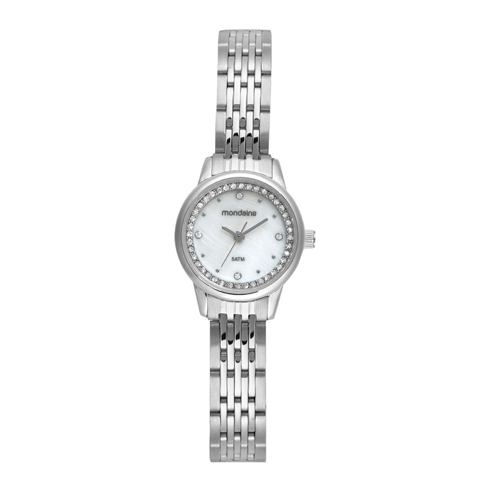 Relógio MONDAINE feminino analógico madrepérola 32751L0MVNE2
