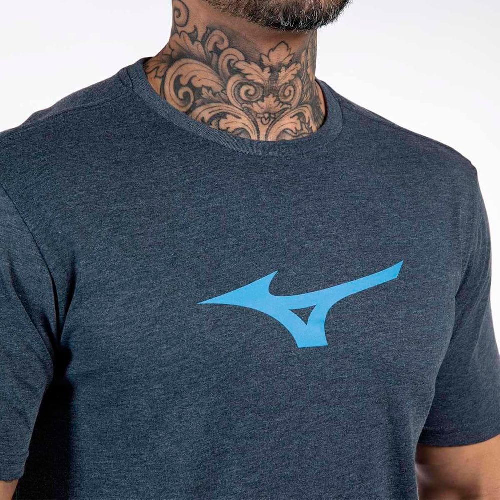 Camiseta Mizuno Lifestyle Masculina Azul Noite