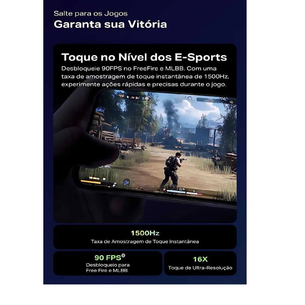 Smartphone Infinix Hot 50i 8GB RAM 256GB câmera 48MP, 4G – Tela 6.7`` 120Hz, Celular Gamer, cinza