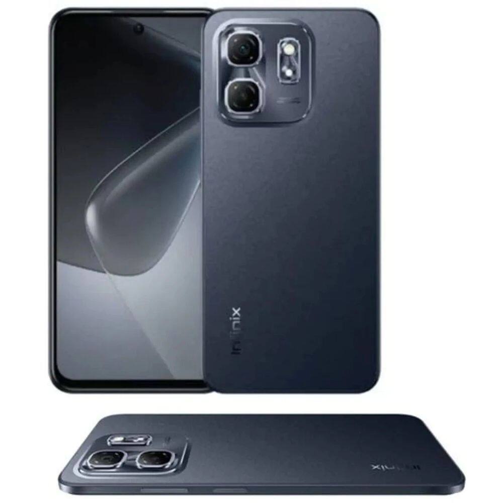 Smartphone Infinix Hot 50i 8GB RAM 256GB câmera 48MP, 4G – Tela 6.7`` 120Hz, Celular Gamer, preto, cinza e verde