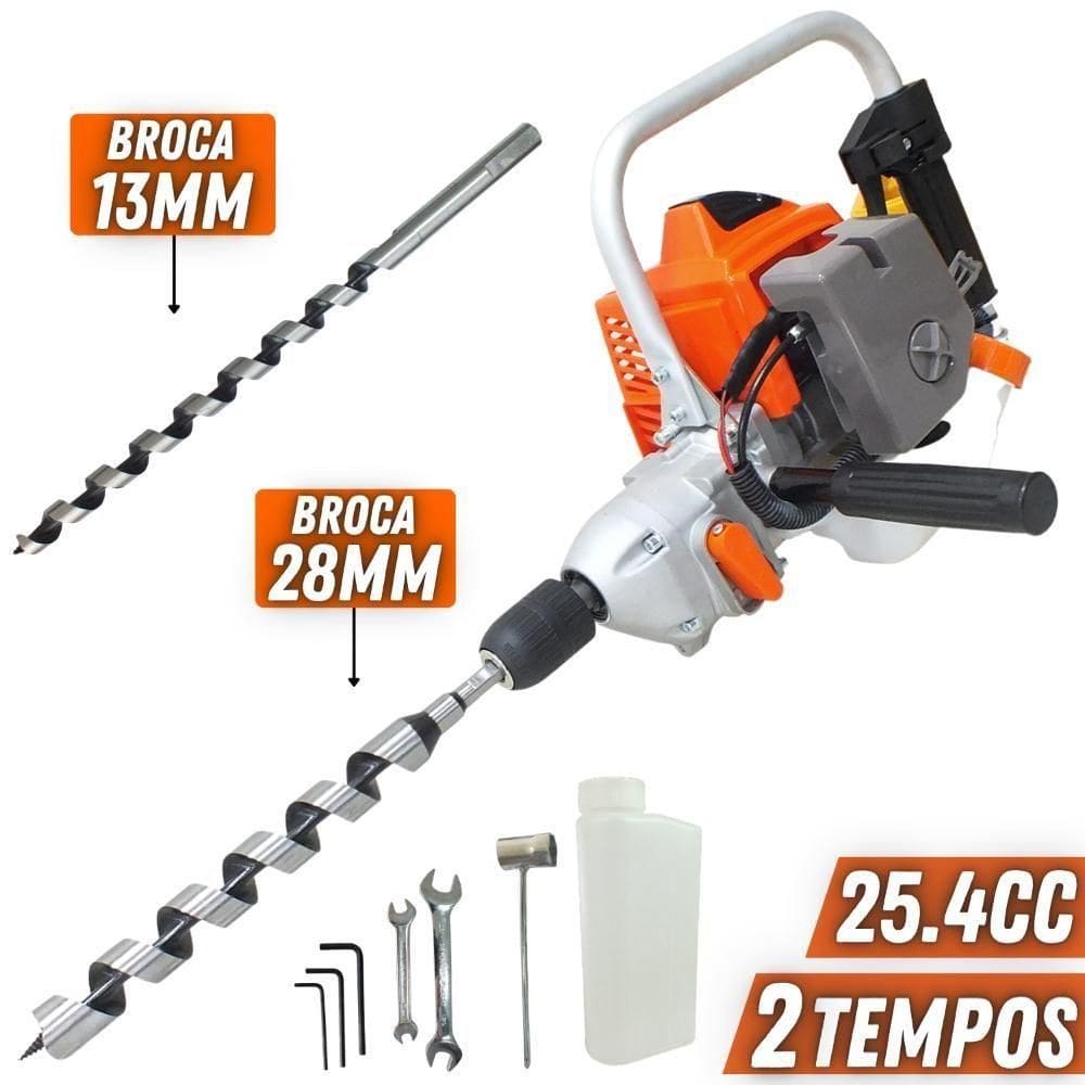 Furadeira Robusta Vf500 25,4cc 1hp C/ Broca 13mm E 28mm
