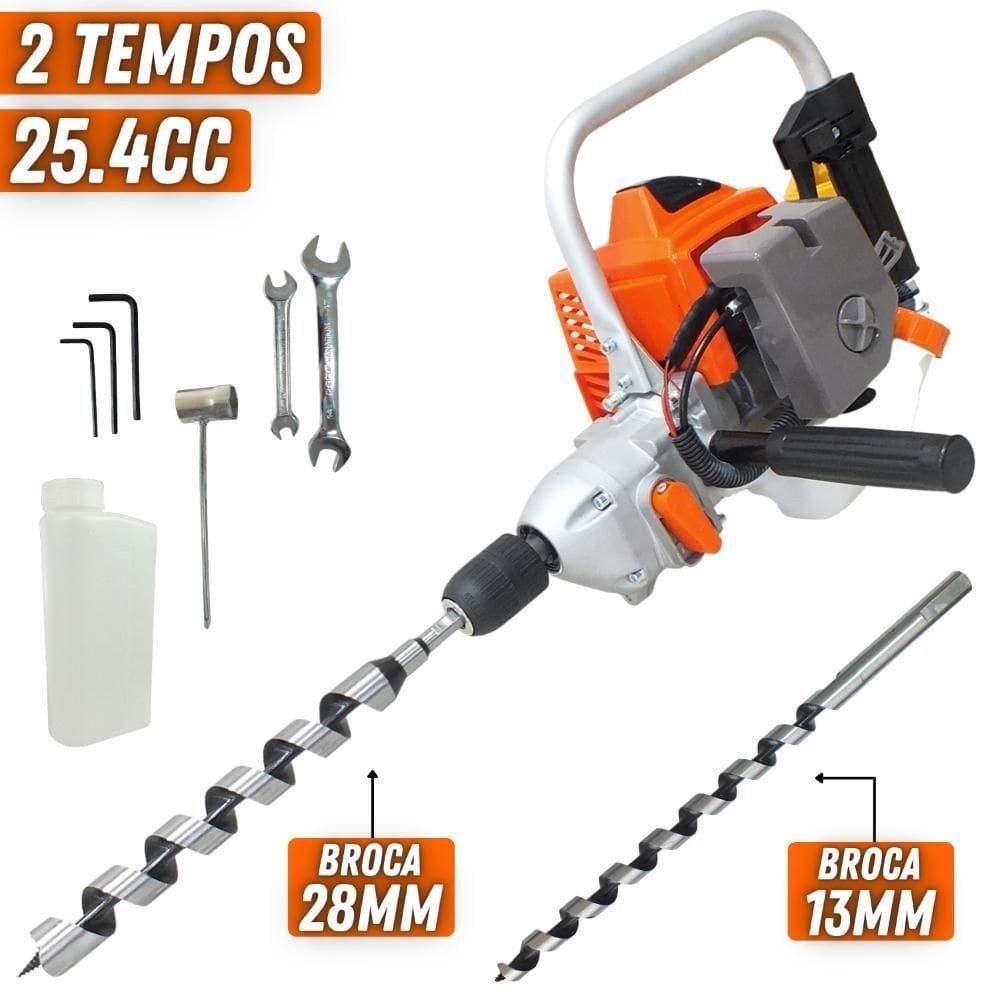 Furadeira Profissional Vulcan Vf500 2t 25,4cc 1hp à Gasolina