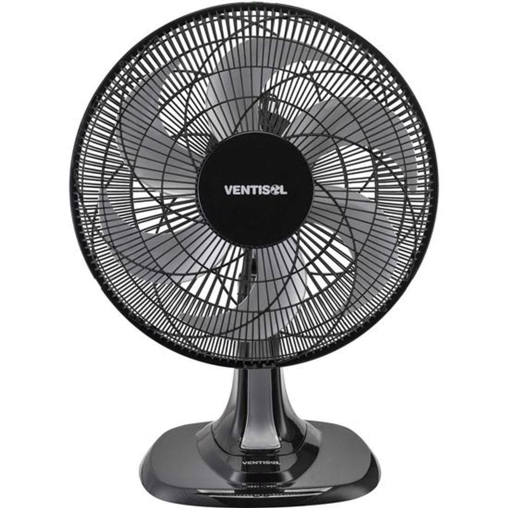 Ventilador De Mesa 40cm Com 6 Pás 127v Preto/cinza Ventisol