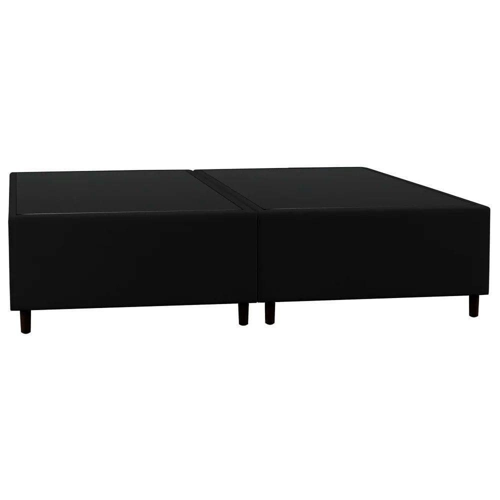 Base Cama Box Casal Queen 158cm Hit I02 Corano Preto