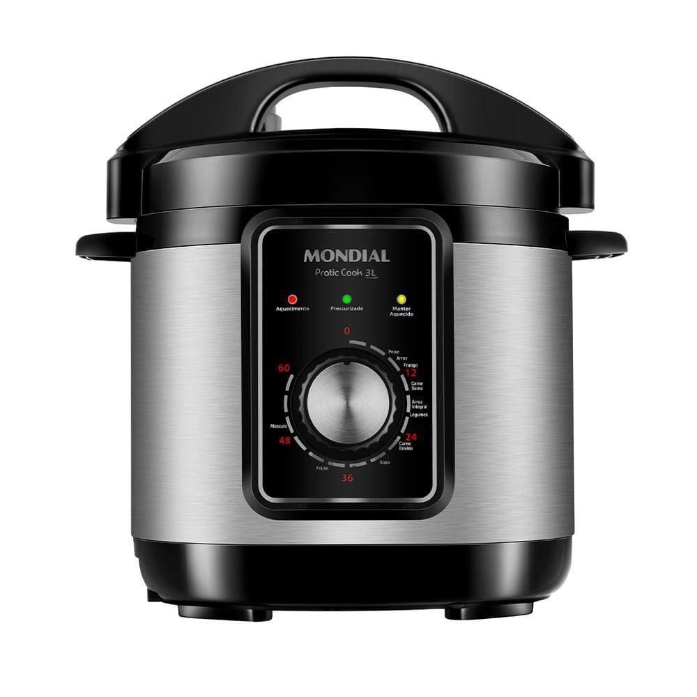 Panela Pressão Elétrica Mondial Pratic Cook 3L Premium 127V
