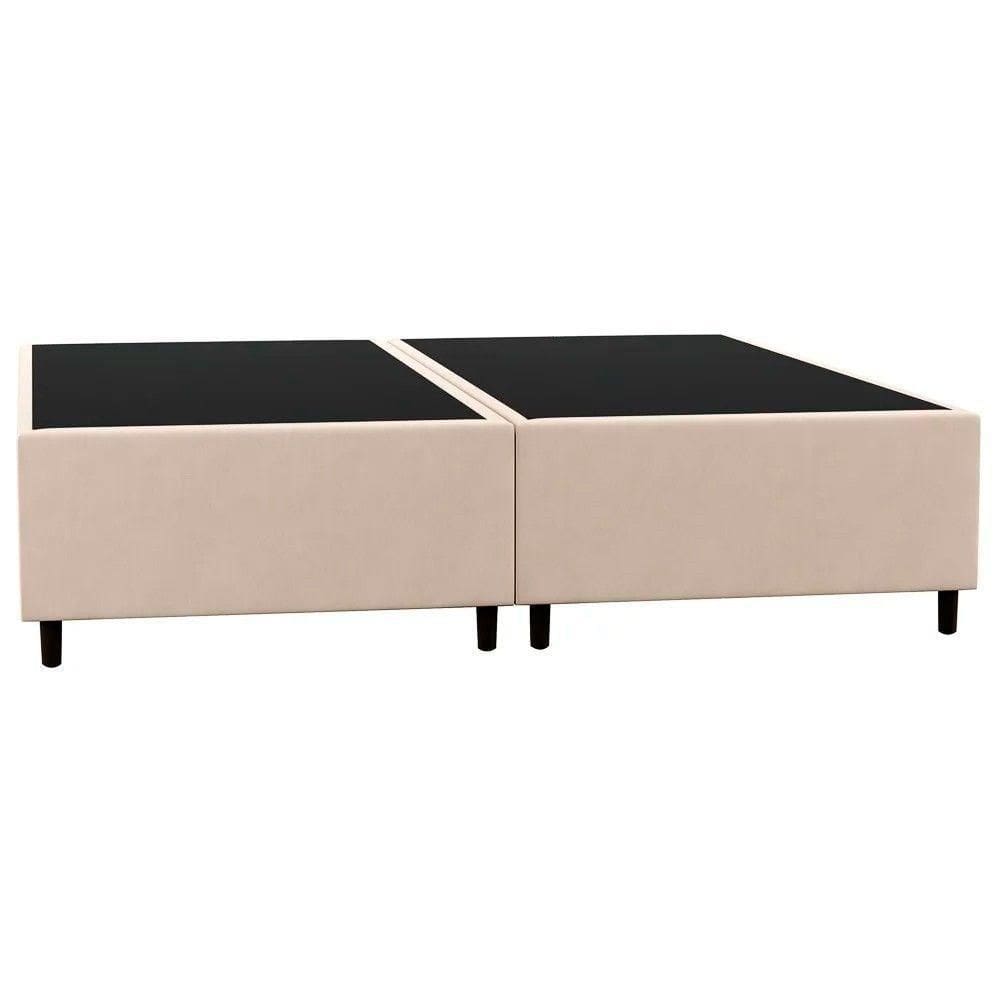 Base Cama Box Casal Queen 158cm Hit I02 Suede Bege