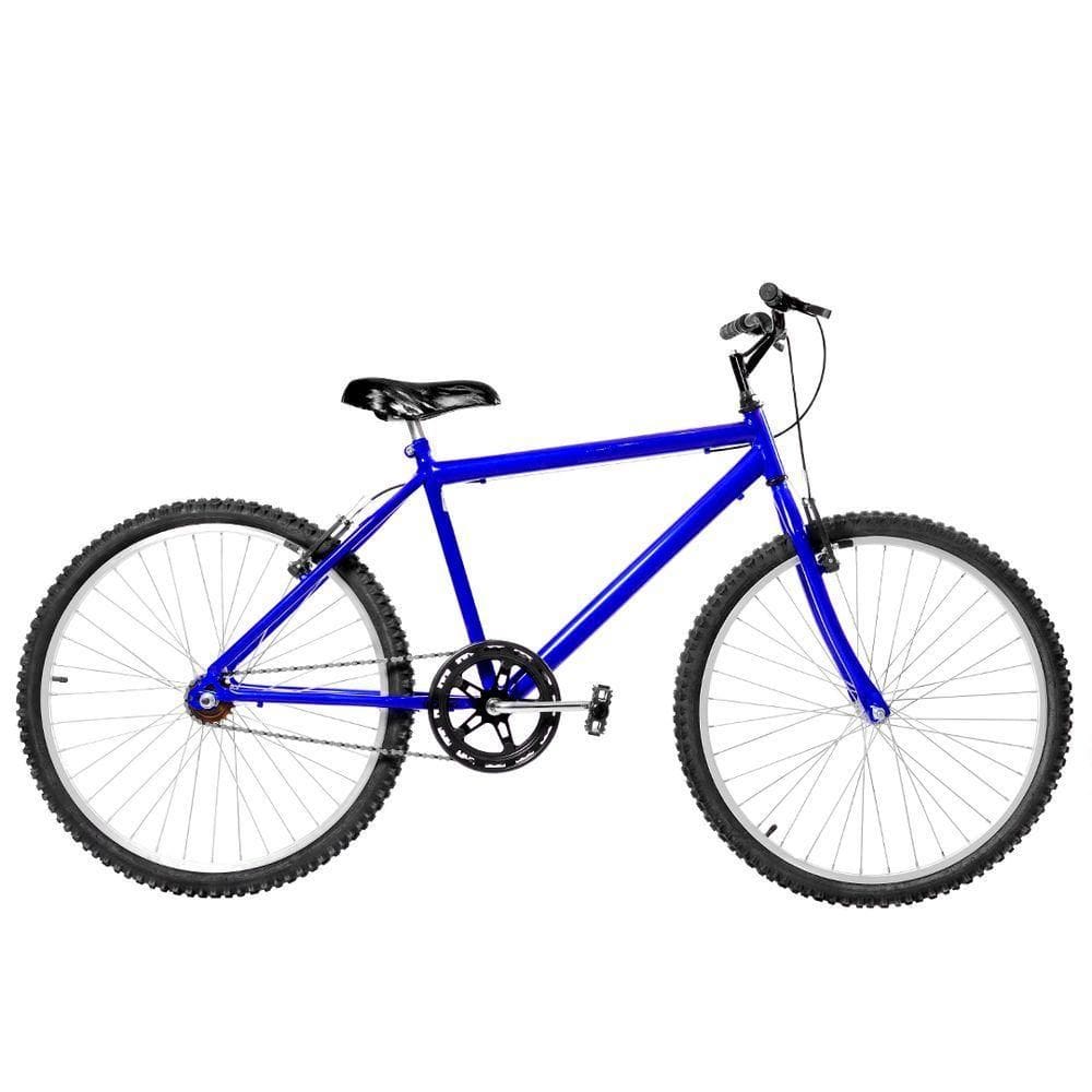 Bicicleta Masculina Aro 26 Mtb Alumínio Natural Cor Azul