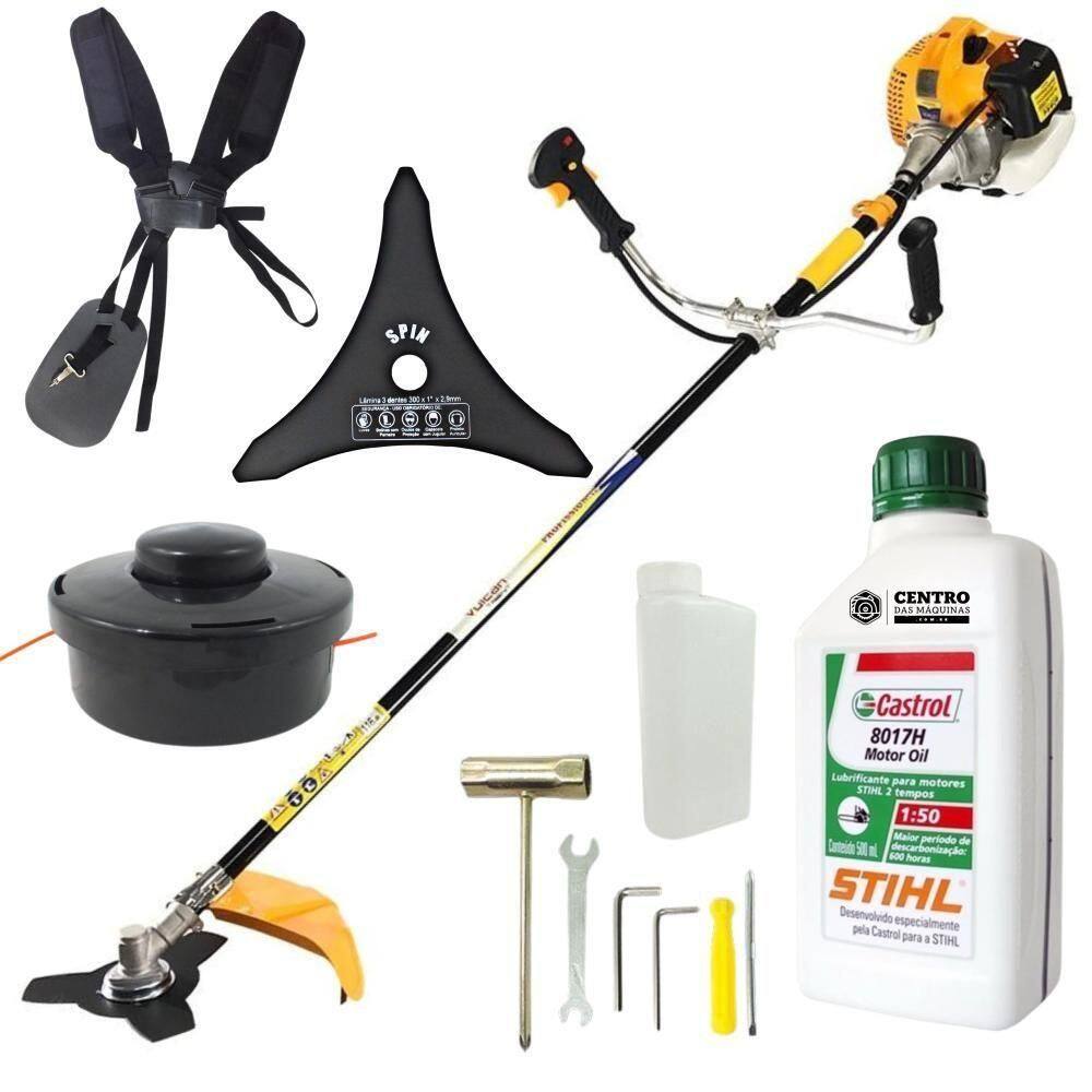 Roçadeira P/ Sítios Vulcan Vr520h C/ óleo Stihl Castrol