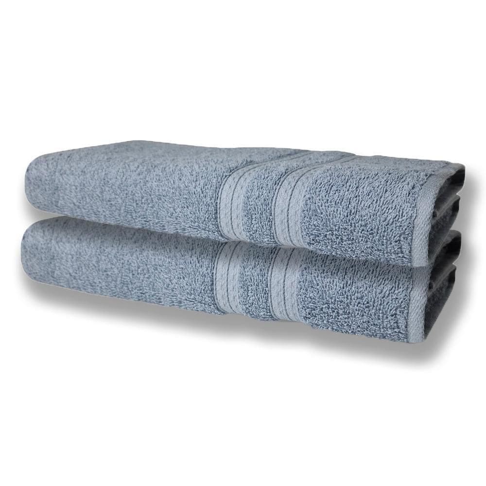 2 Toalhas Super Felpudas Grande E Grossa Algodão 80x150 Azul