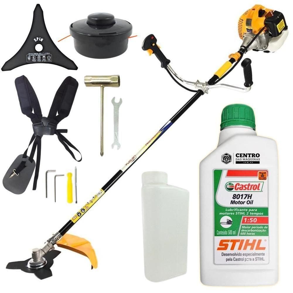 Roçadeira Vulcan Vr520h 2t 52cc C/ óleo 2t Stihl Castrol