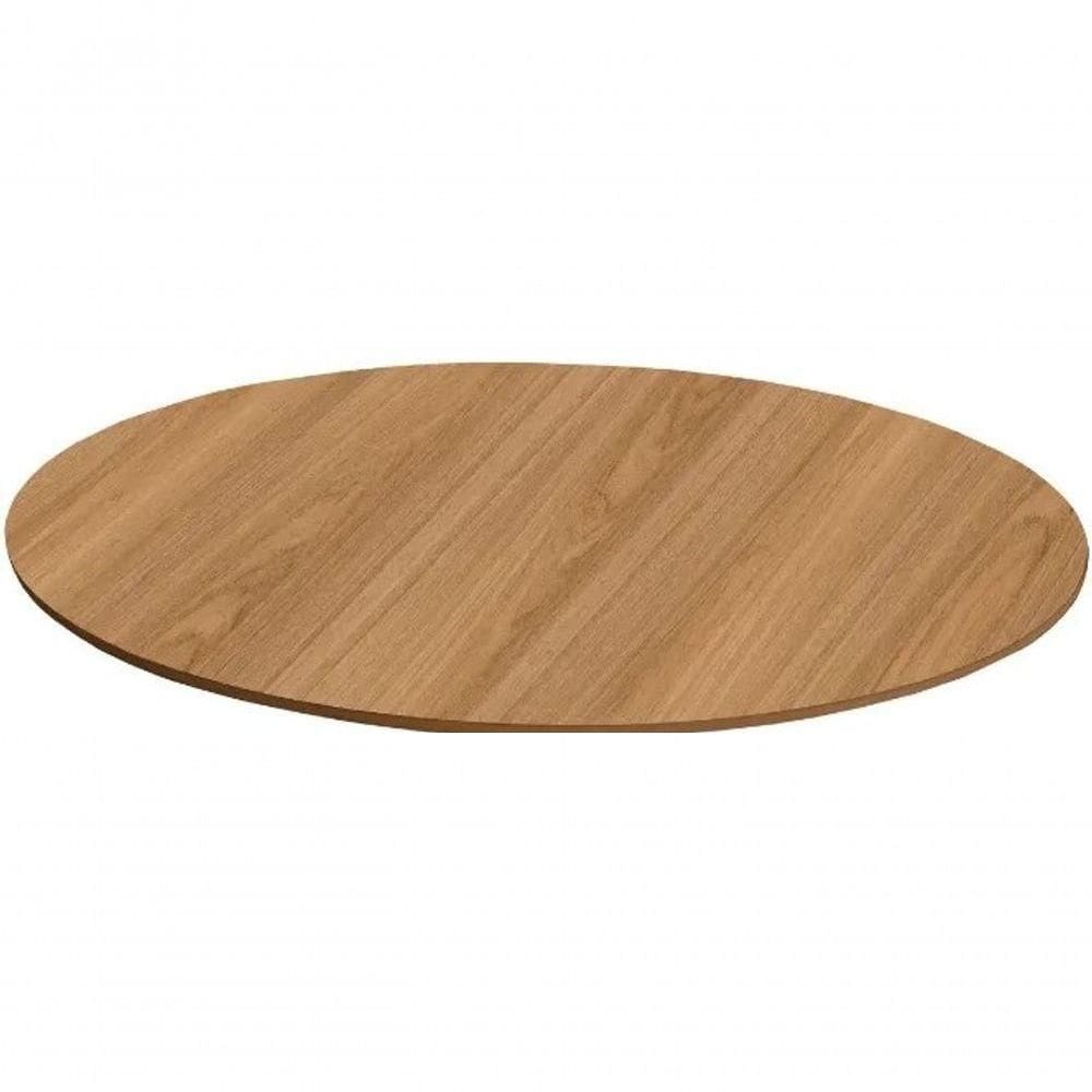 Tampo Em Mdf 18mm Redondo 80 Cm - Freijó Cor Marrom