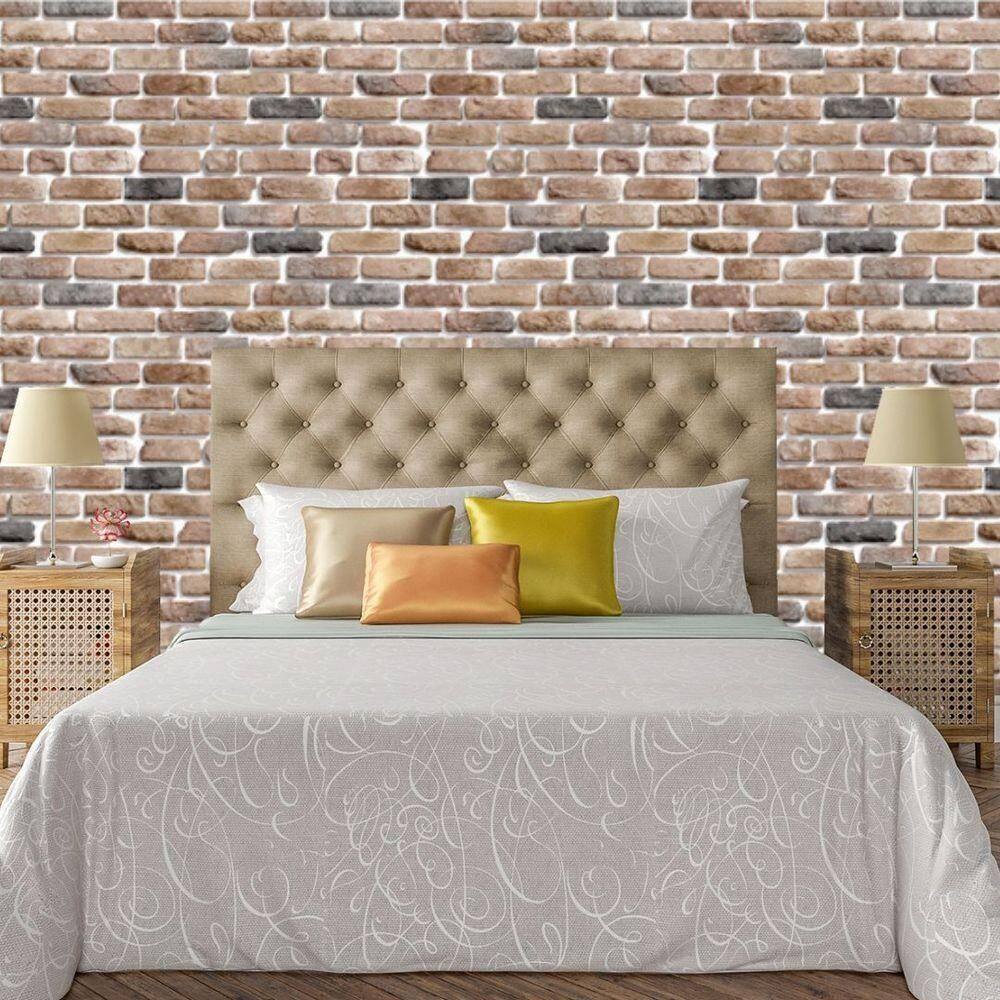 Papel De Parede Adesivo Tijolo Lavável Sala Quarto Cozinha
