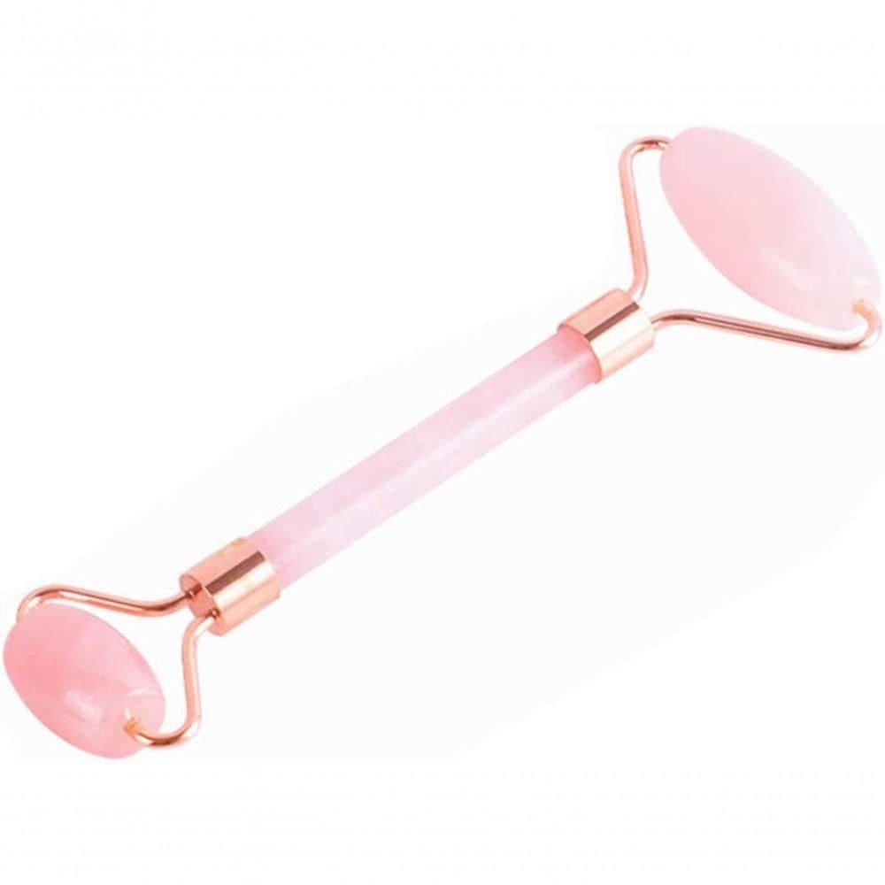 Rolo De Quartzo Rosa, Massageador Facial Com Rolo De Quartzo Rosa Jade Natural Massagem