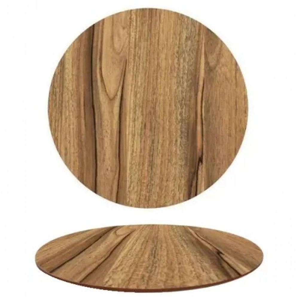 Tampo Em Mdf Oval 140x90 Cm - Nogueira Cor Marrom