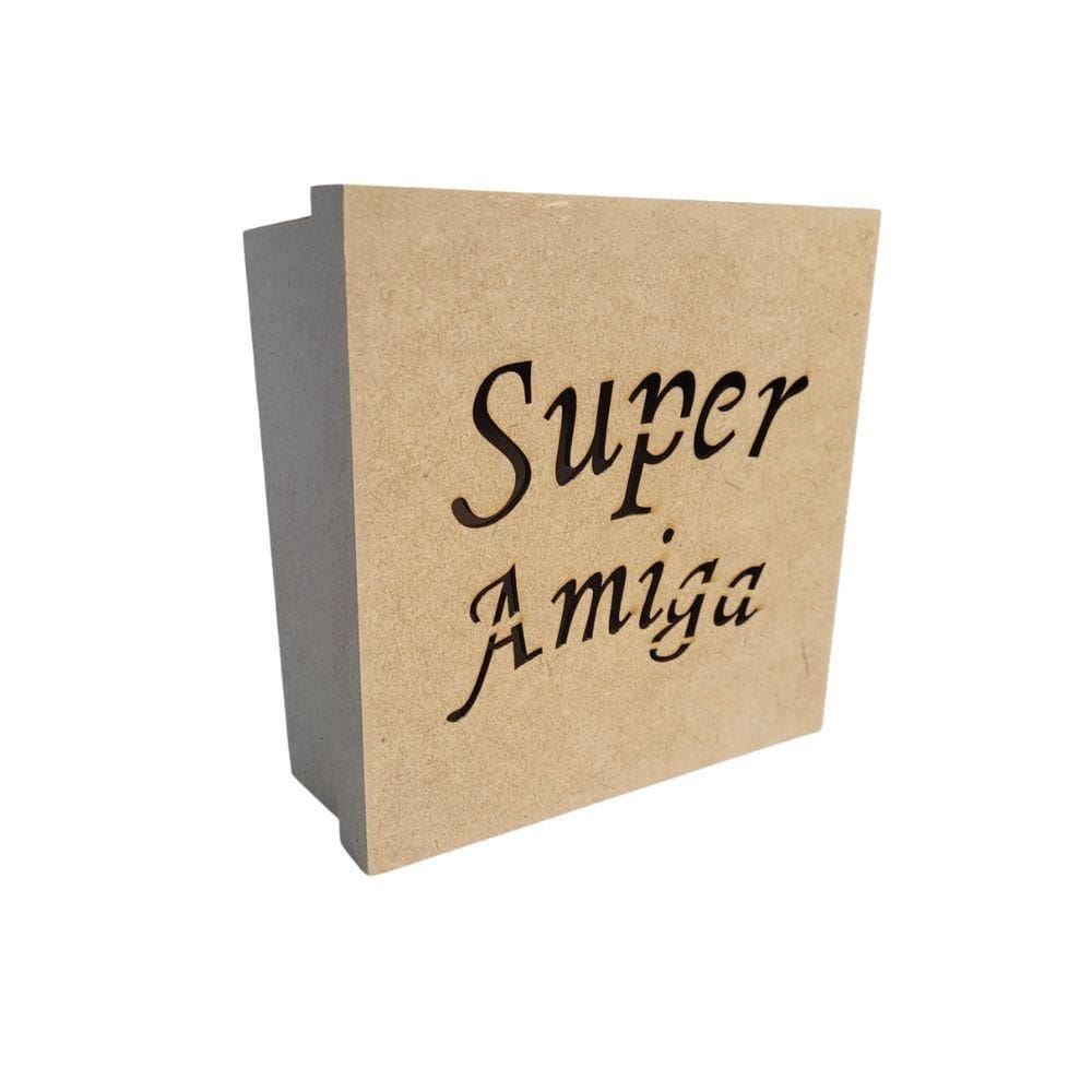 Caixas Personalizadas 100% Mdf Cru (17x17x07) Super Amiga