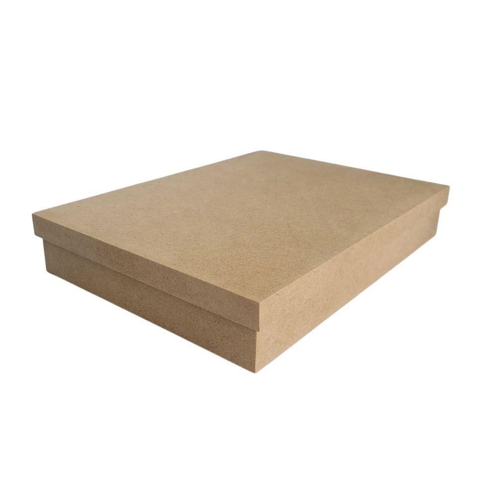 Caixa Para Papel A4 100% Mdf (30,5x22,5x5,5) Mdf Cru