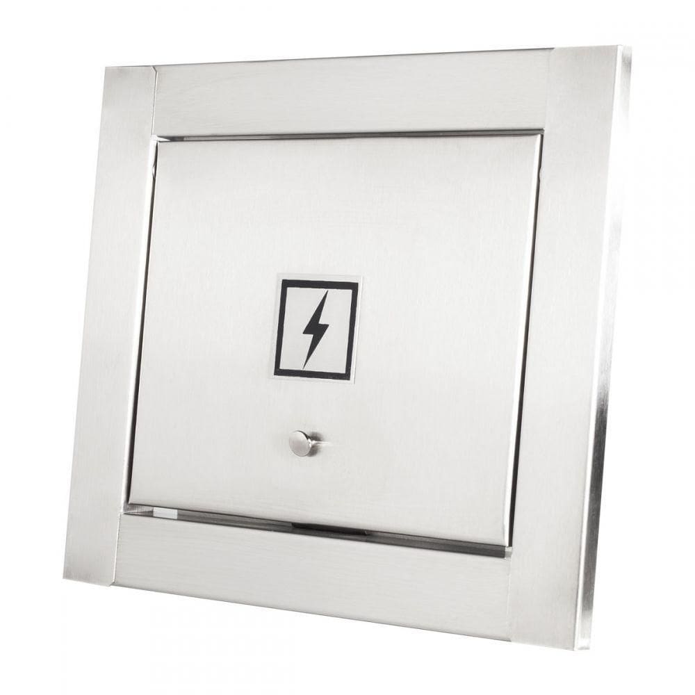 Visor De Luz Energia Em 100% Inox Polido Brilhante Espelhado Design Moderno Clean