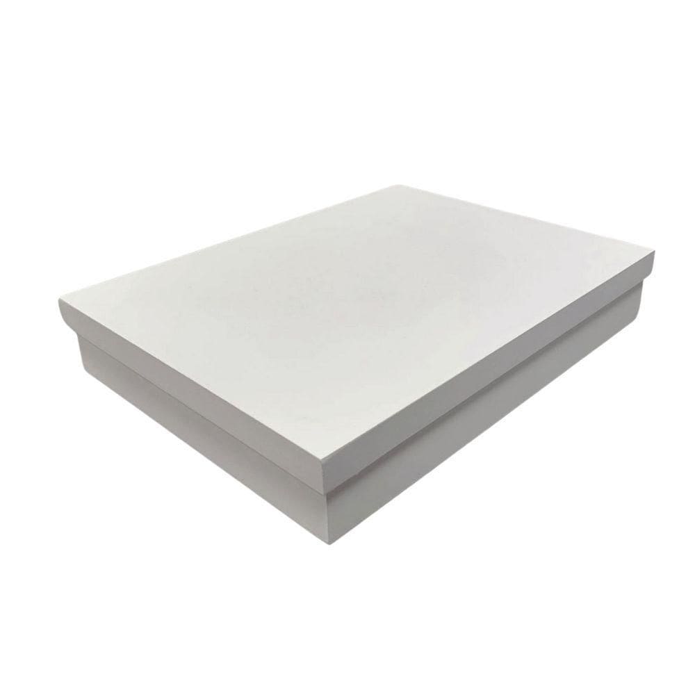 Caixa Para Papel A4 100% Mdf (30,5x22,5x5,5) Branco