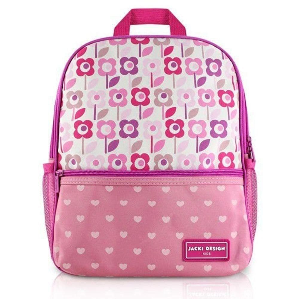 Mochila Sapeka Jacki Design Fúcsia Escuro - Coração Rosa Mochila