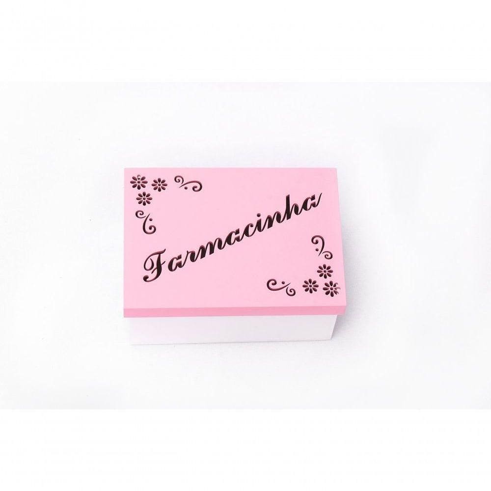 Caixa Personalizada Farmacinha 100% Mdf (17x12x08) Rosa