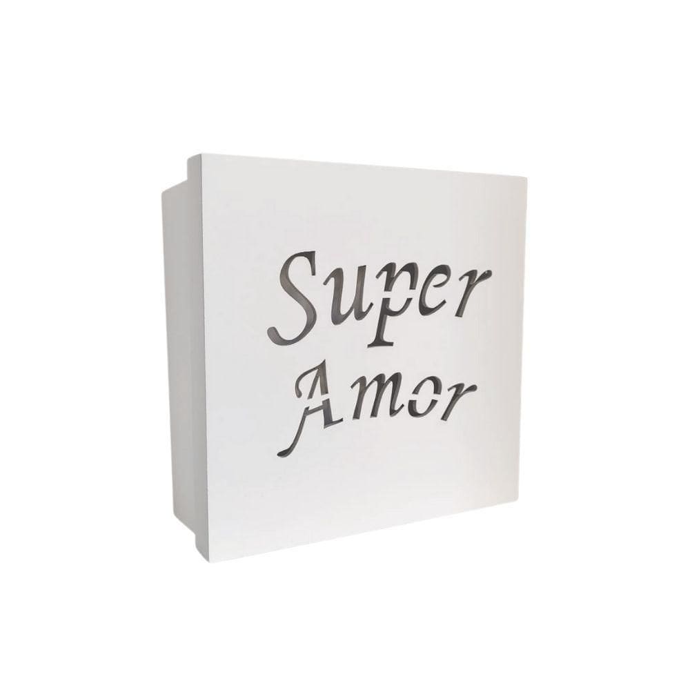 Caixas Personalizadas Brancas 100% Mdf (17x17x07) Super Amor