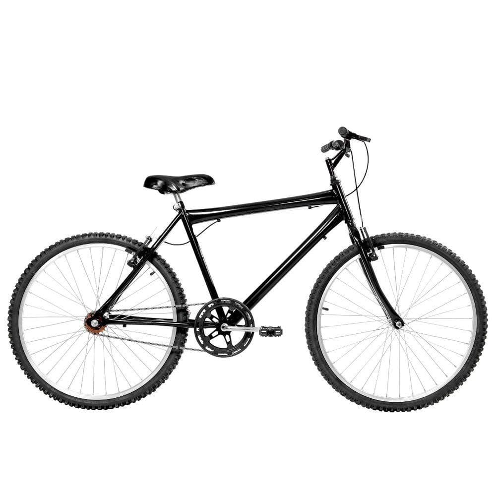 Bicicleta Masculina Aro 26 Mtb Alumínio Natural Cor Preta