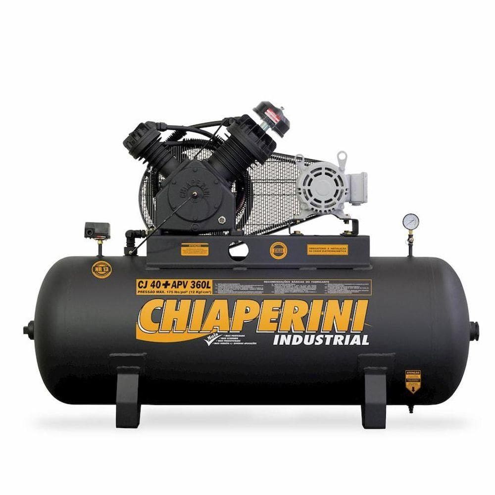 Compressor De Ar Alta Pressão Aberto 10Hp 360L 000708
