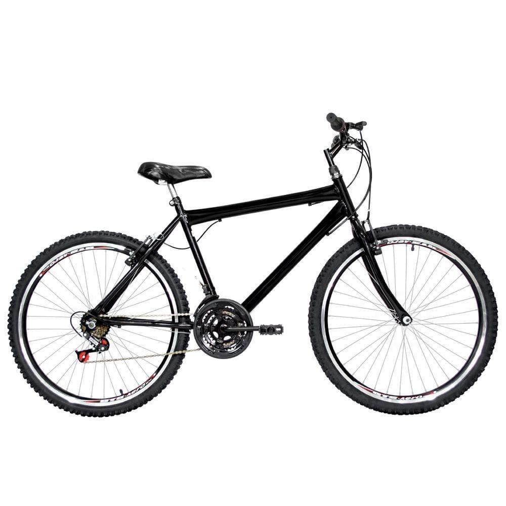 Bicicleta Masculina Aro 26 Mtb Aero 18 Marchas Cor Preta
