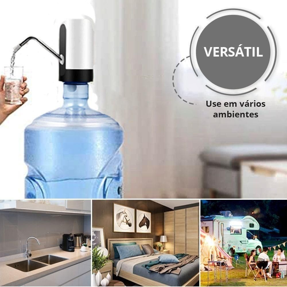 Bebedouro Bomba Elétrica Para Galão água Recarregável Usb