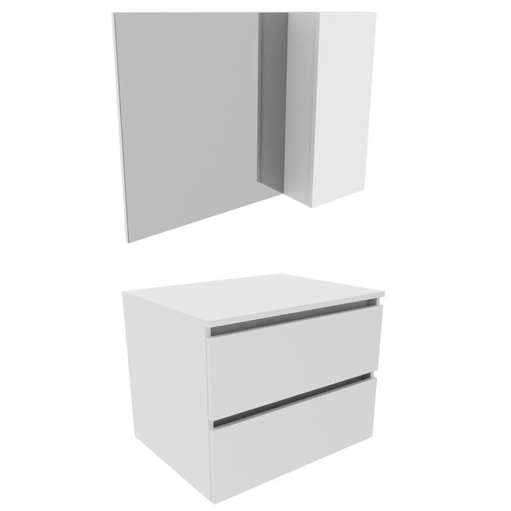 Conjunto Para Banheiro Gabinete Bn3607x02 Branco