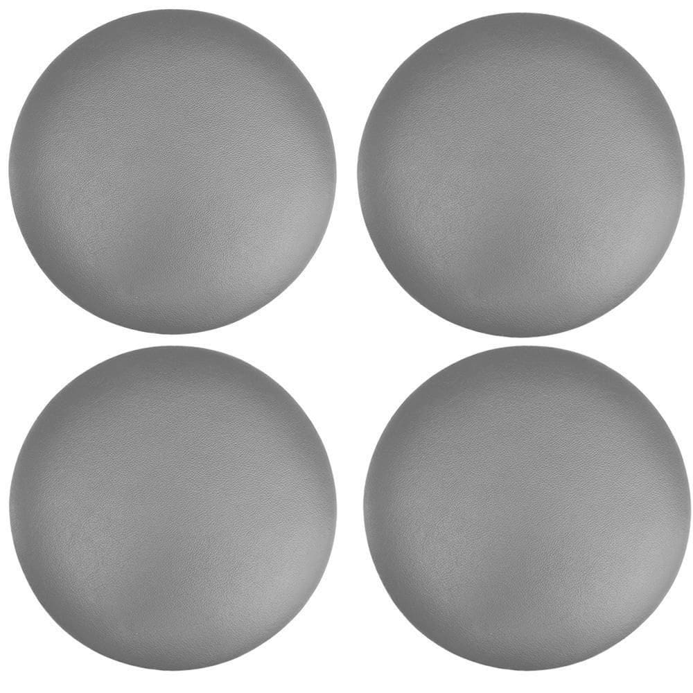 Kit 04 Assentos Redondo Cinza 35 Cm