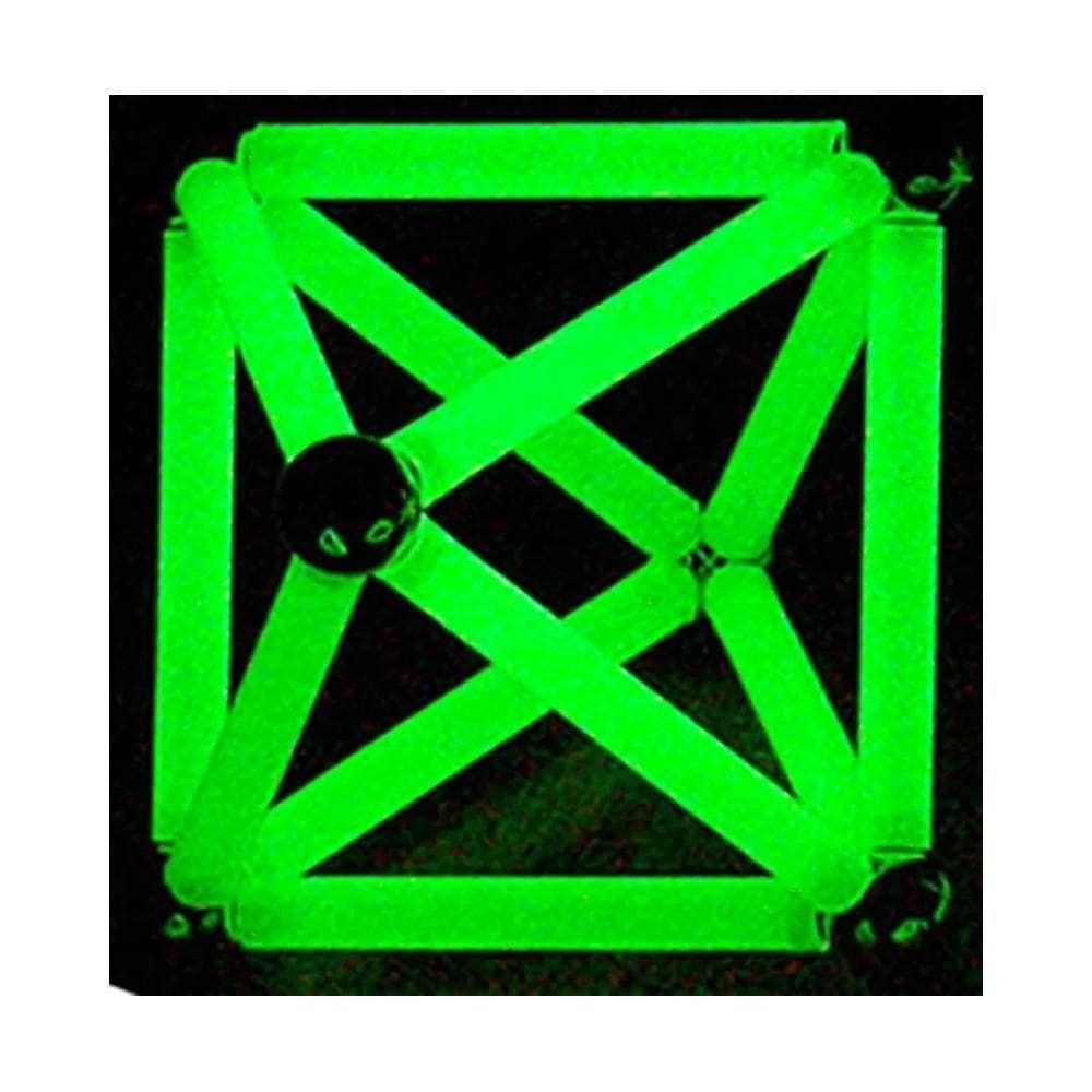 Brinquedo Magnético Fosforecente - Kit 56 Peças
