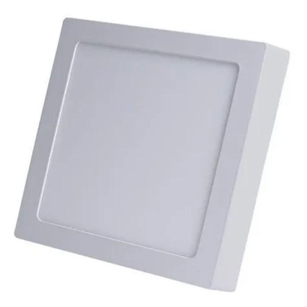 Kit 4 Painéis Led Sobrepor 24w Quadrado Branca Frio Bivolt