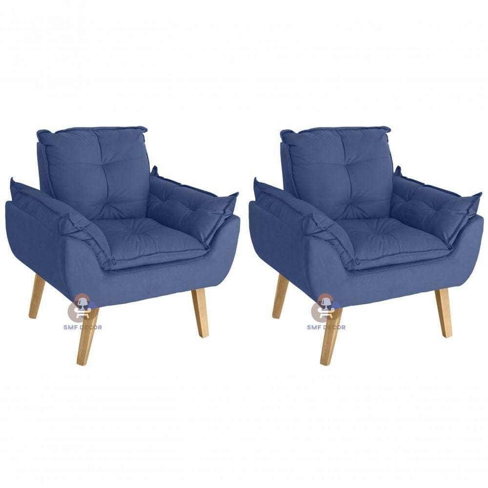 02 Poltrona Opala Azul Marinho Su Decor