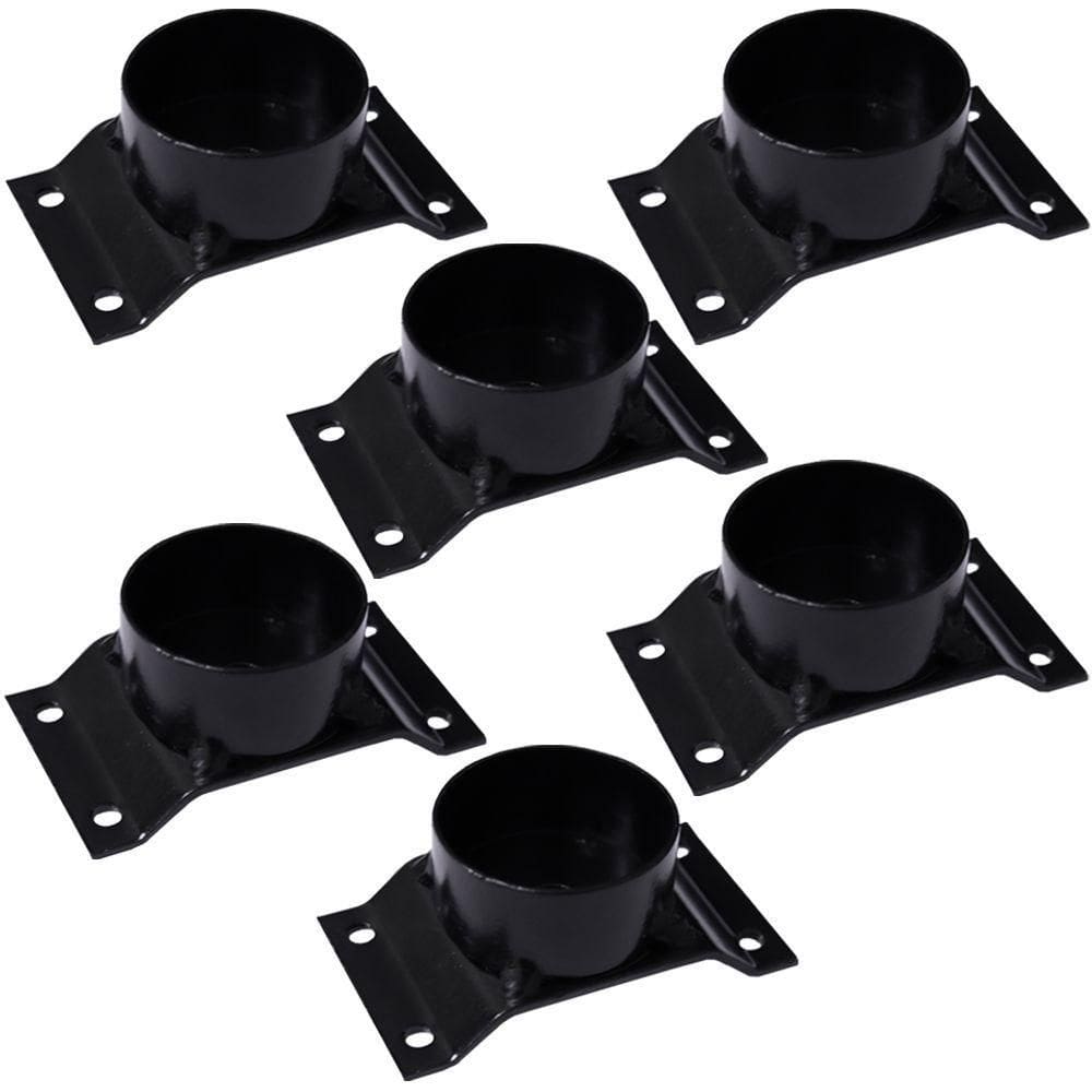 Kit 6 Chapinhas Elevada Com Tubo Fixação Pés Palito Rosca