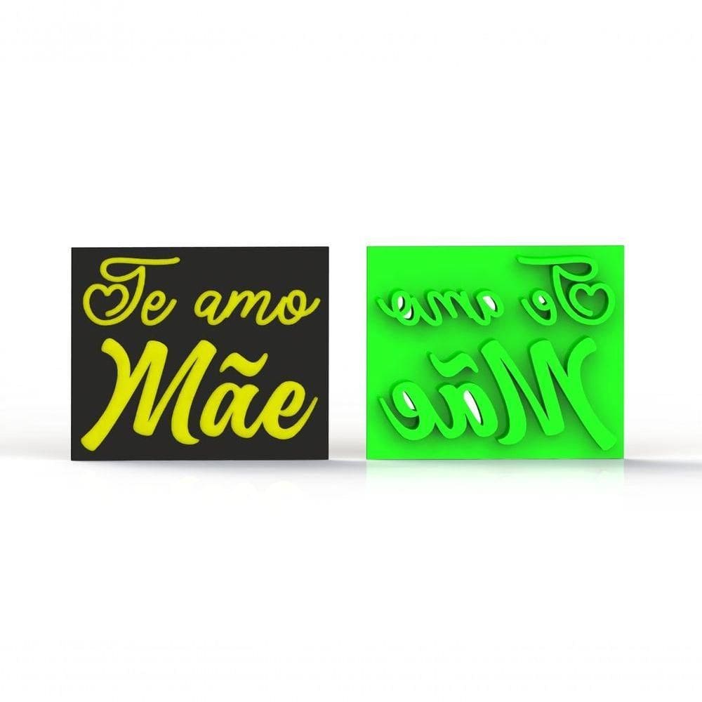 Marcador Te Amo Mãe - Carimbo