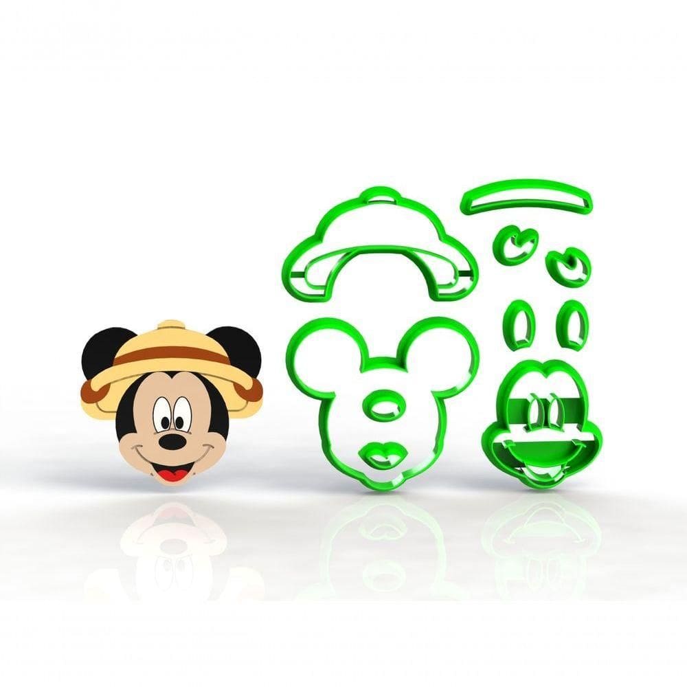 Cortador Mickey Safari Modular Tamanho 6 Cm