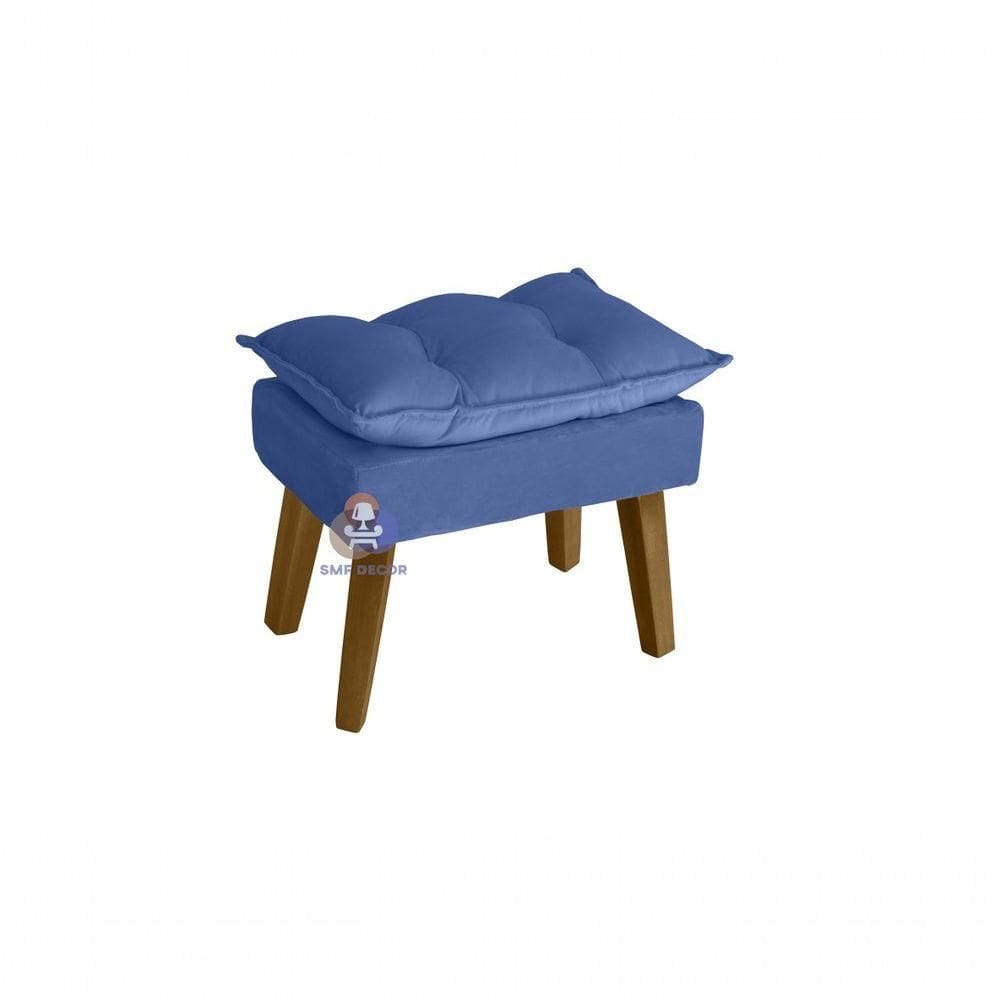 Puff Banqueta Decorativa Opala Azul Marinho